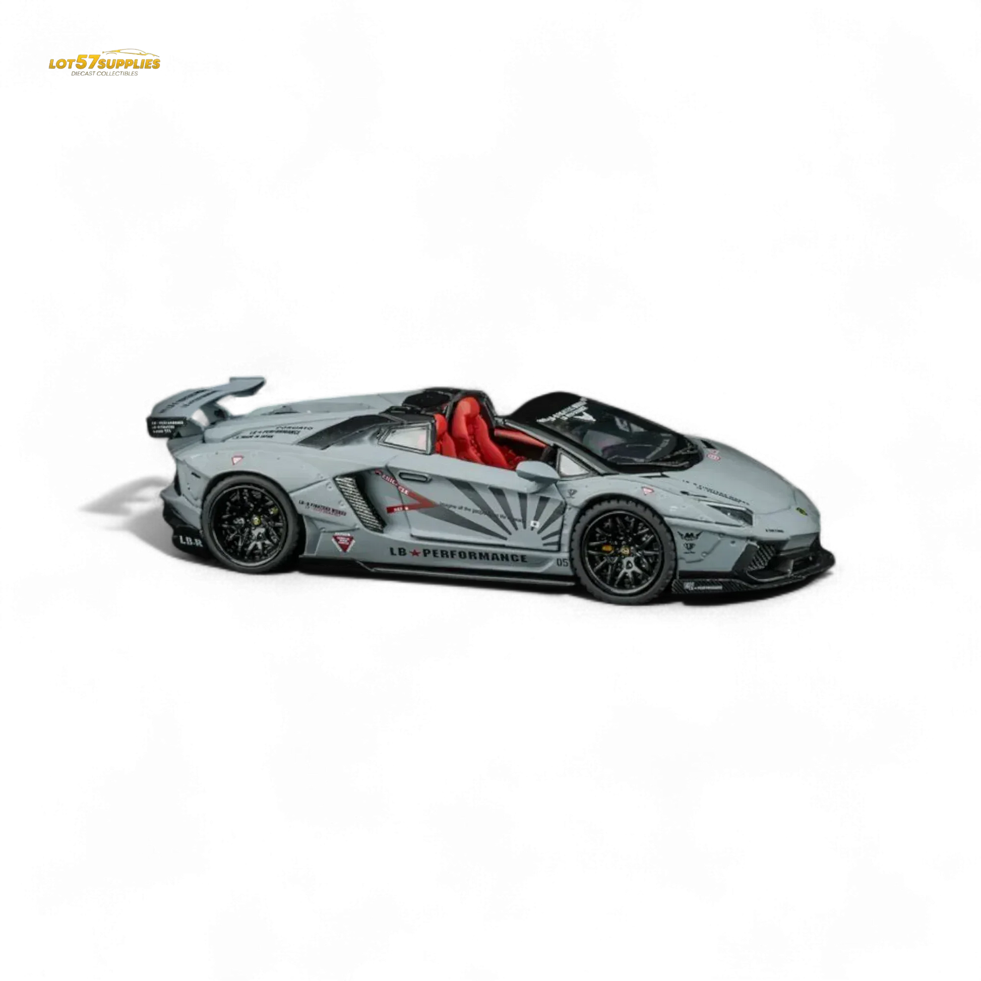 TPC Rhino Model RM 1/64 Lamborghini LP720-4 Roadster Wide-Body Modified - Combat Gray 1/64 - ToylandEU