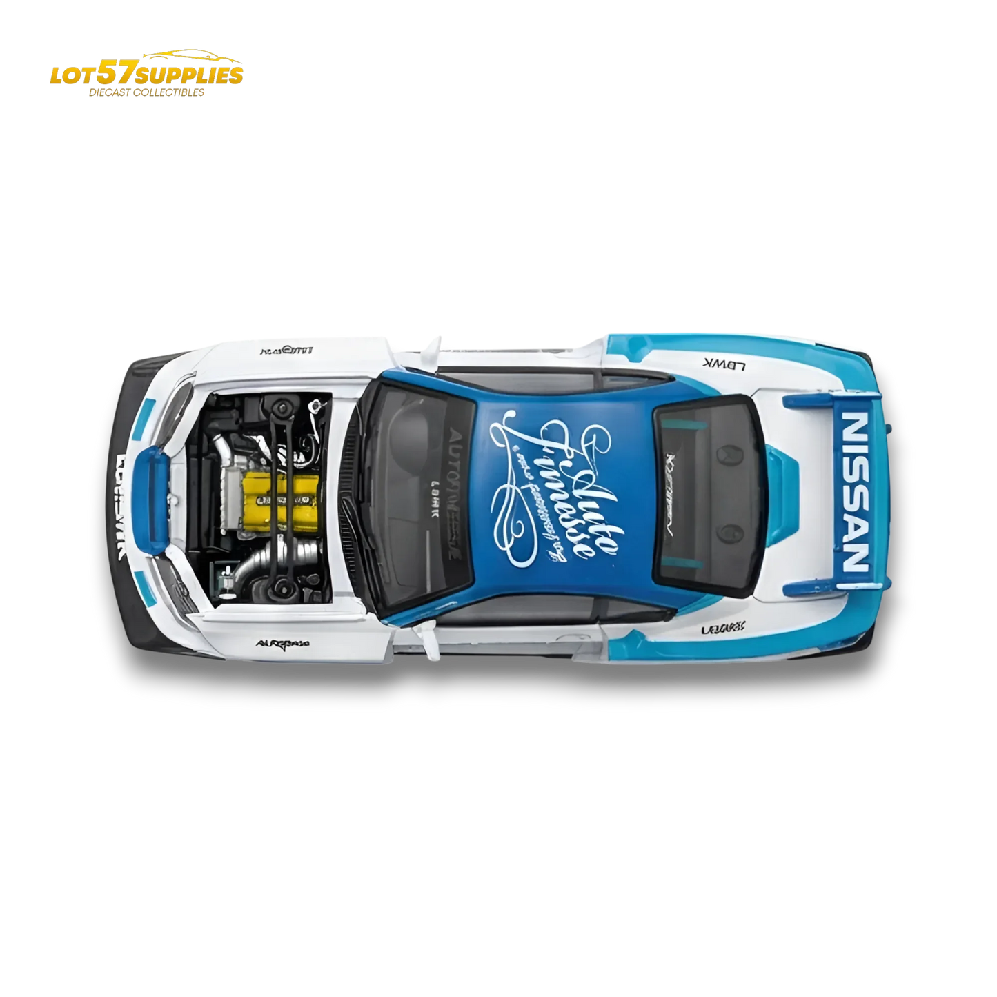 TPC Silvia S15 LBWK Blue - White 1:64 - ToylandEU