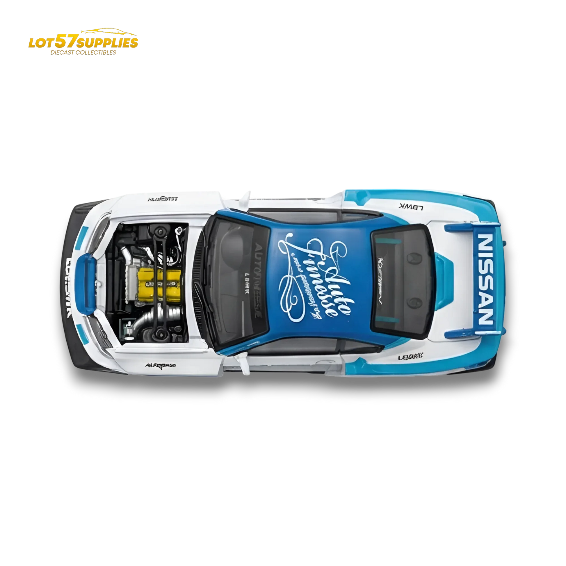 TPC Silvia S15 LBWK Blue - White 1:64 - ToylandEU