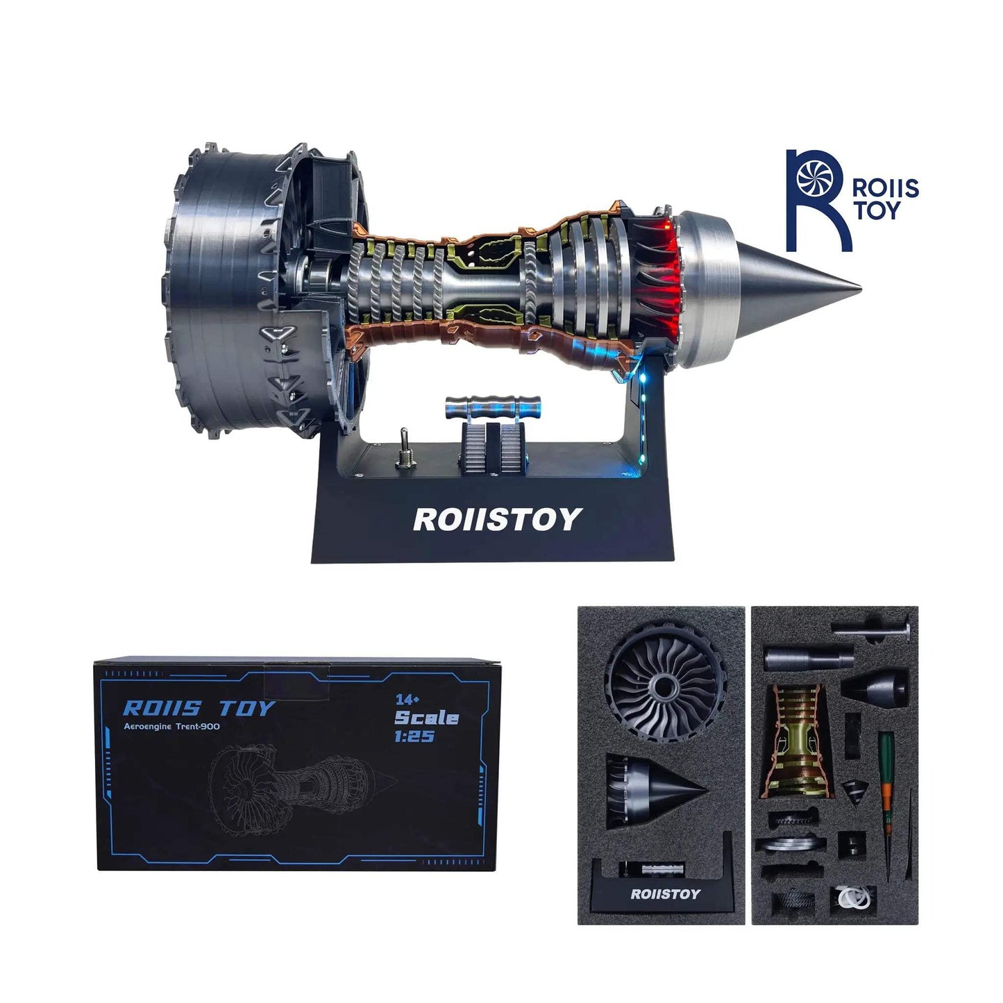  TR-900 Turbofan Engine Model Kit LED Lights Motorized -  ToylandEU™