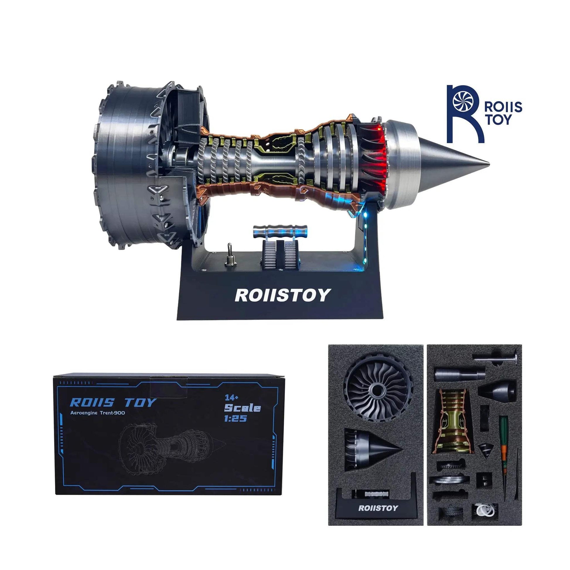  TR-900 Turbofan Engine Model Kit LED Lights Motorized -  ToylandEU™