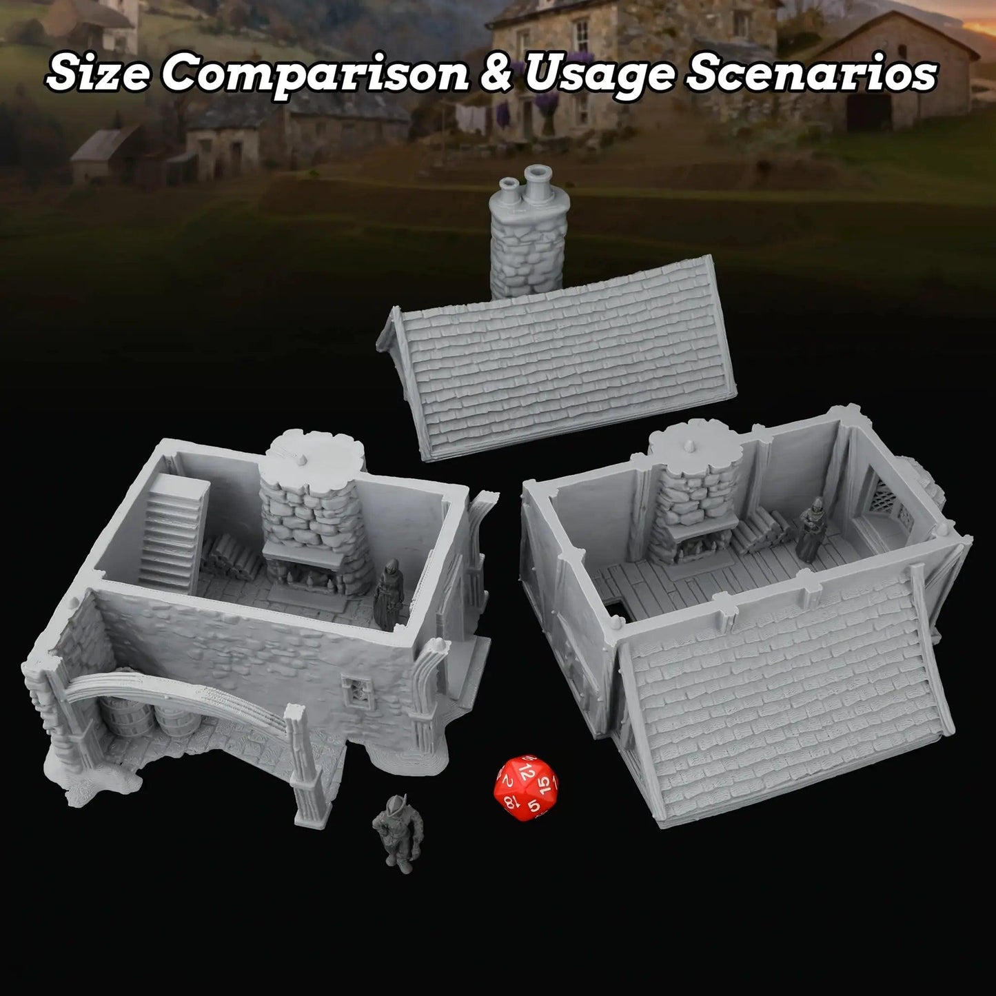  TRPG Post House Mini Terrain Tabletop Campaigns Ready -  ToylandEU™