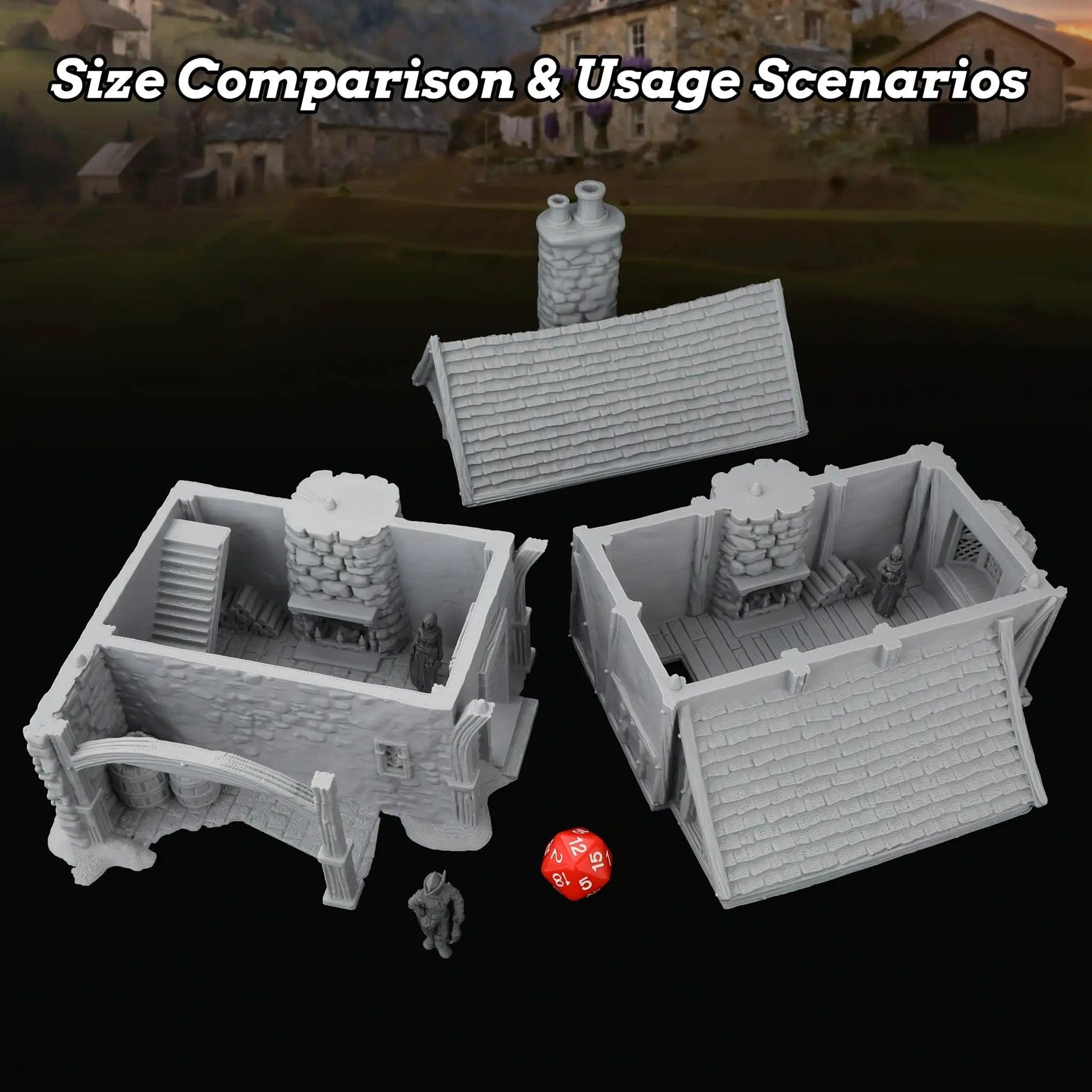  TRPG Post House Mini Terrain Tabletop Campaigns Ready -  ToylandEU™