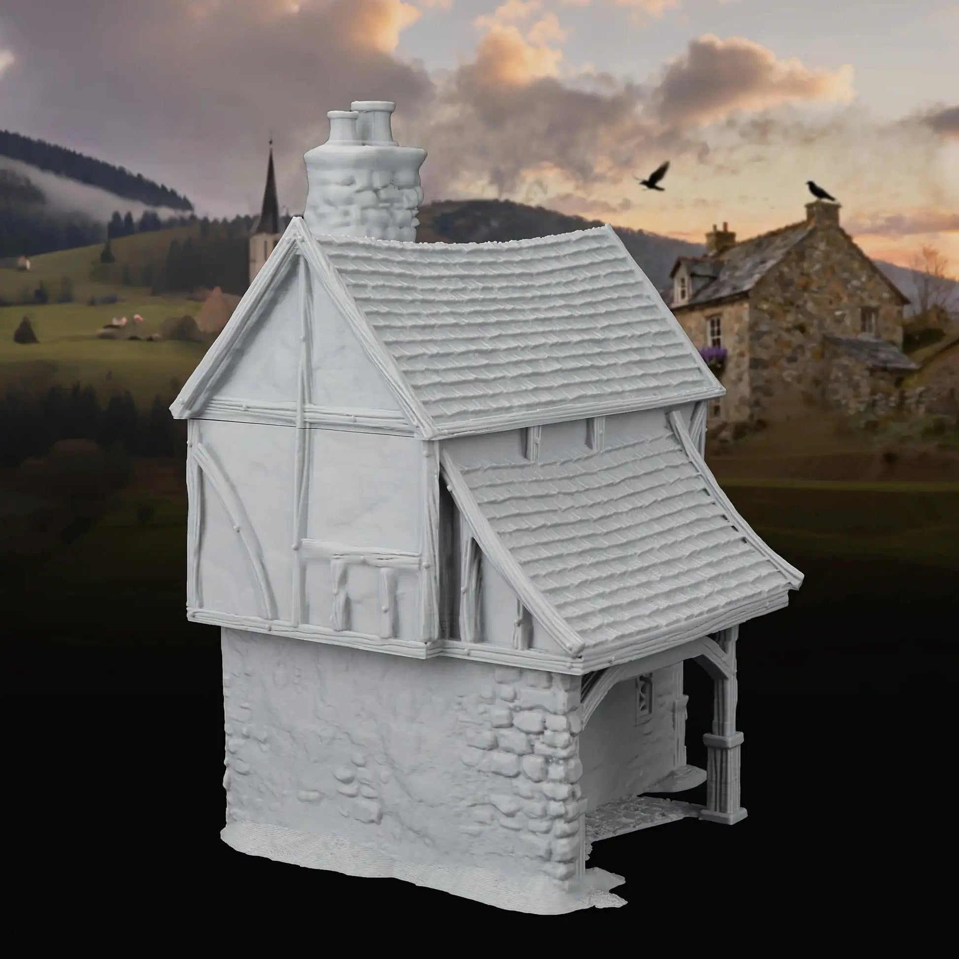  TRPG Post House Mini Terrain Tabletop Campaigns Ready -  ToylandEU™