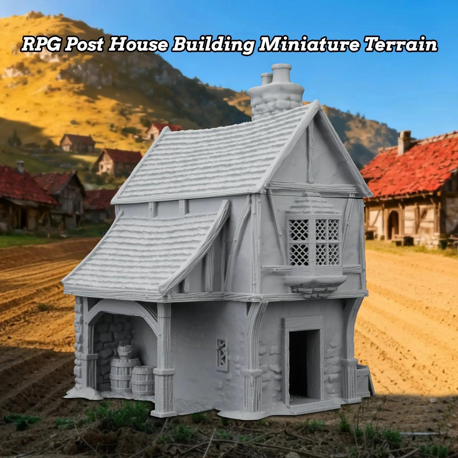  TRPG Post House Mini Terrain Tabletop Campaigns Ready -  ToylandEU™