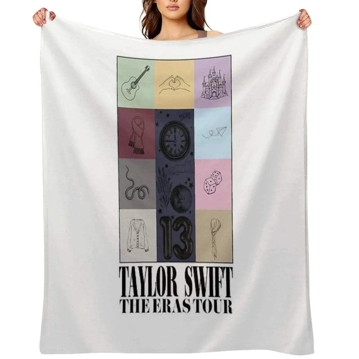 TS The Eras Tour Poster Swiftie Throw Blanket - ToylandEU