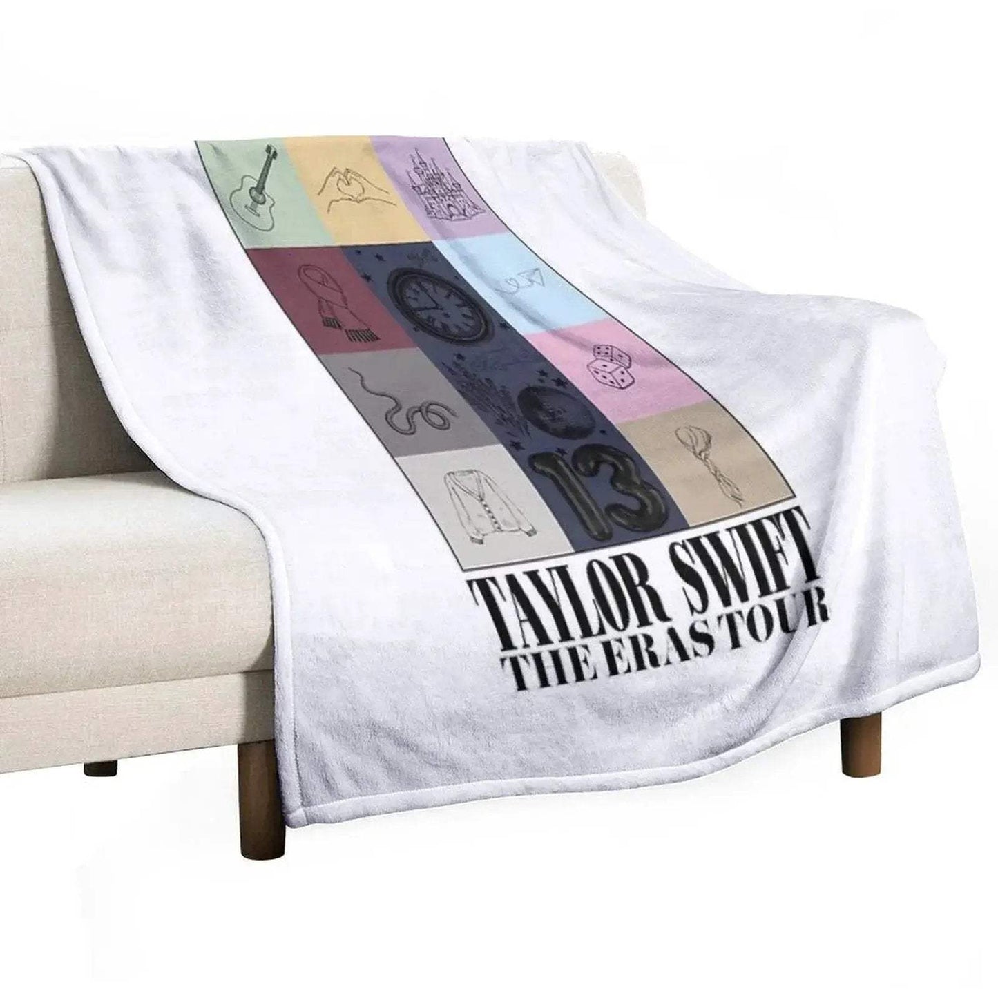 TS The Eras Tour Poster Swiftie Throw Blanket - ToylandEU