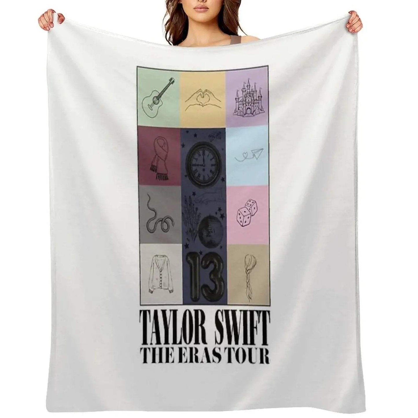 TS The Eras Tour Poster Swiftie Throw Blanket - ToylandEU