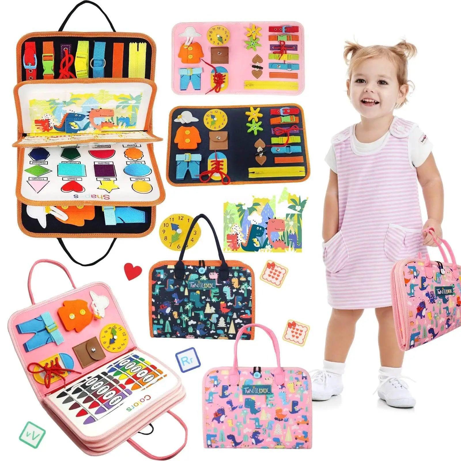  TUNJILOOL Montessori Busy Board For Toddlers 3-6 -  ToylandEU™