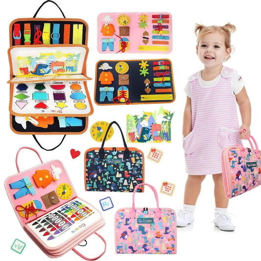  TUNJILOOL Montessori Busy Board For Toddlers 3-6 -  ToylandEU™
