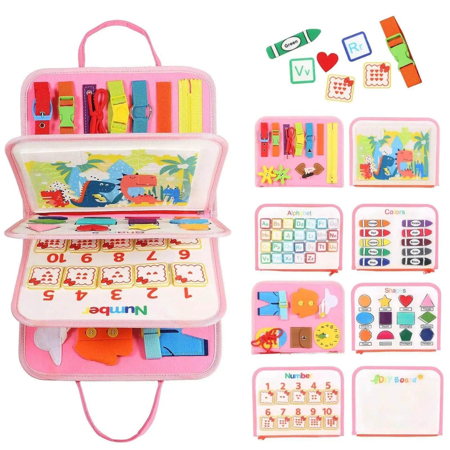  TUNJILOOL Montessori Busy Board For Toddlers 3-6 -  ToylandEU™