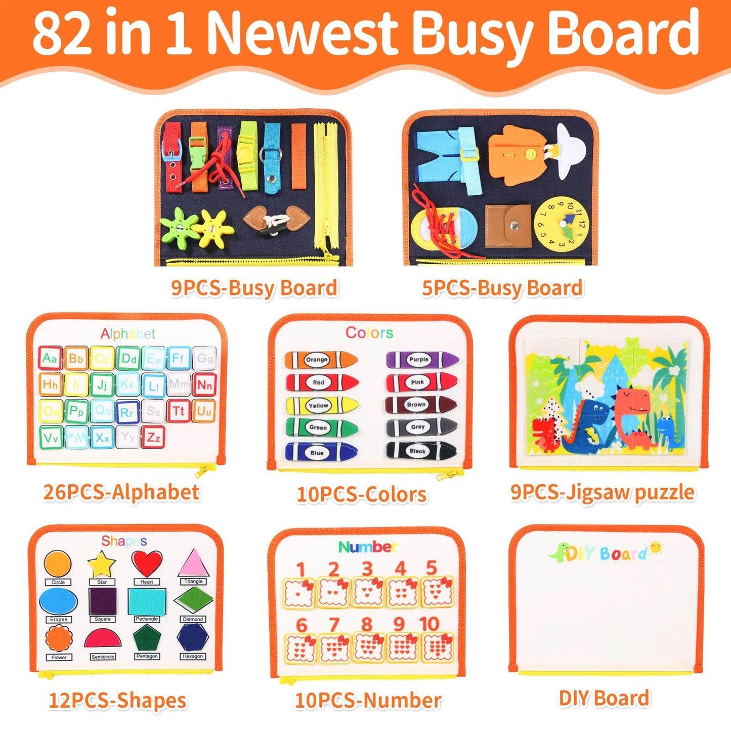 Engaging Montessori Busy Board for Toddlers - Fun Learning Gift for Kids - ToylandEU