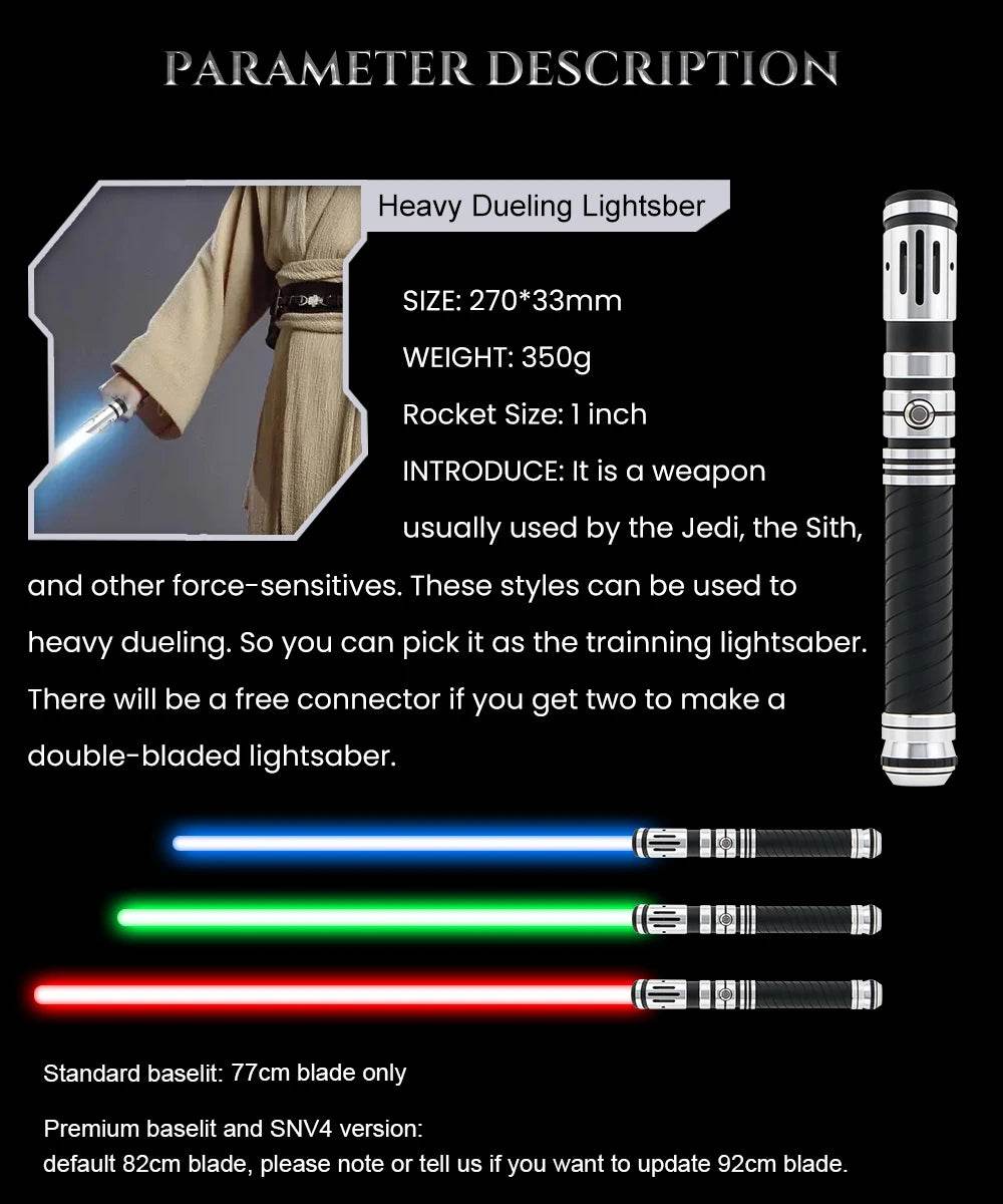 TXQSABER Lightsaber Neo Pixel Heavy Dueling RGB Laser Sword - ToylandEU