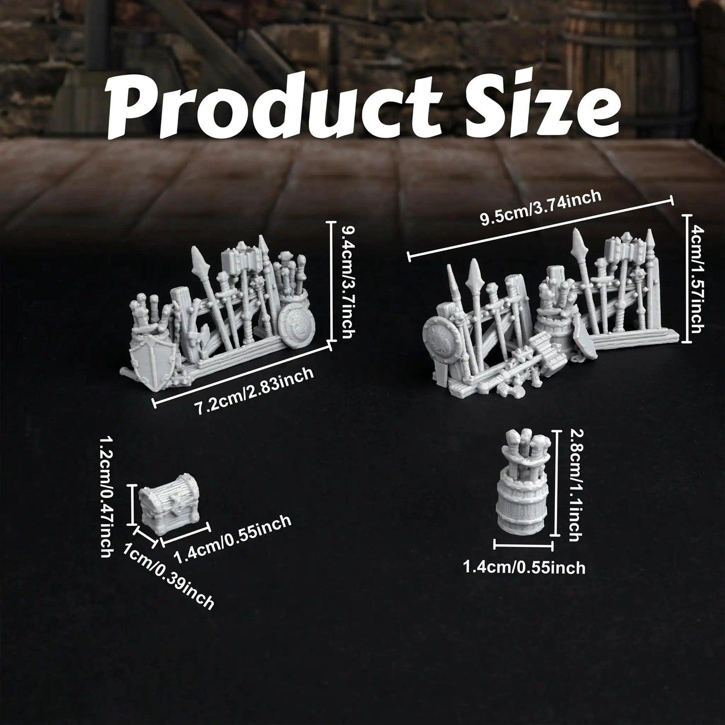  Tabletop RPG Dungeon Weaponry Rack Set Immersive Battles -  ToylandEU™