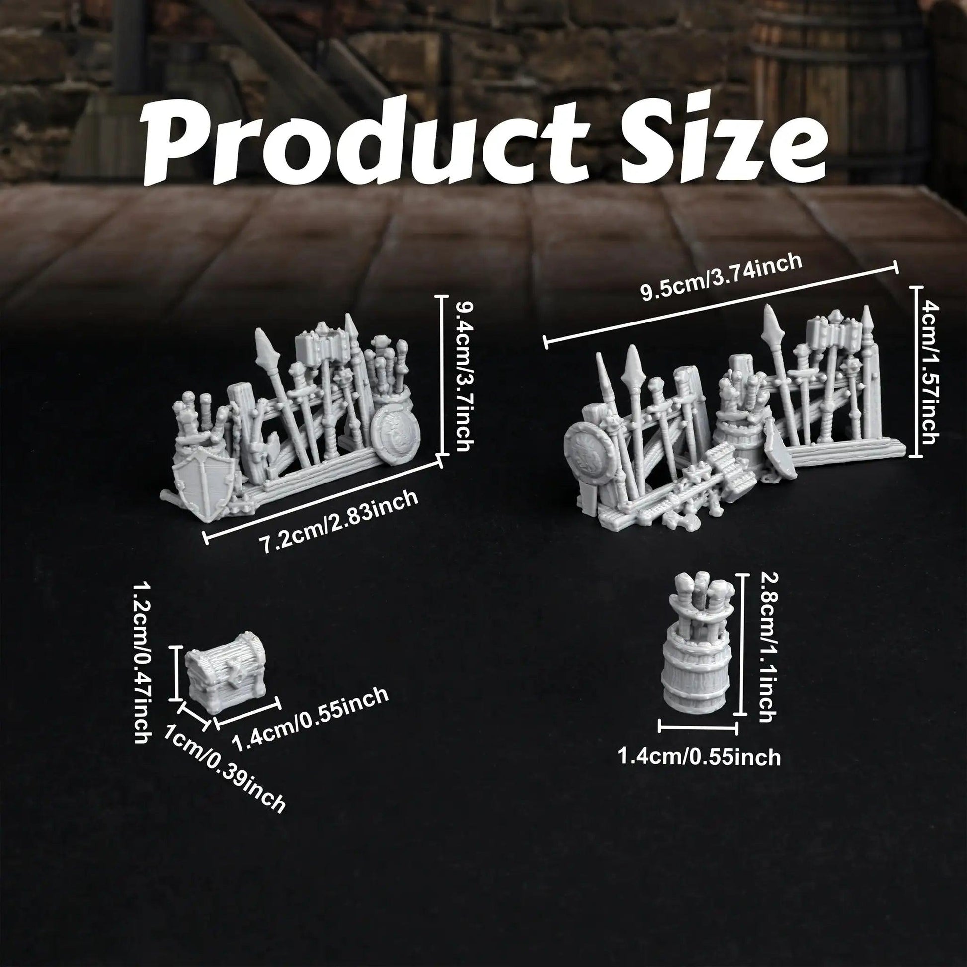  Tabletop RPG Dungeon Weaponry Rack Set Immersive Battles -  ToylandEU™