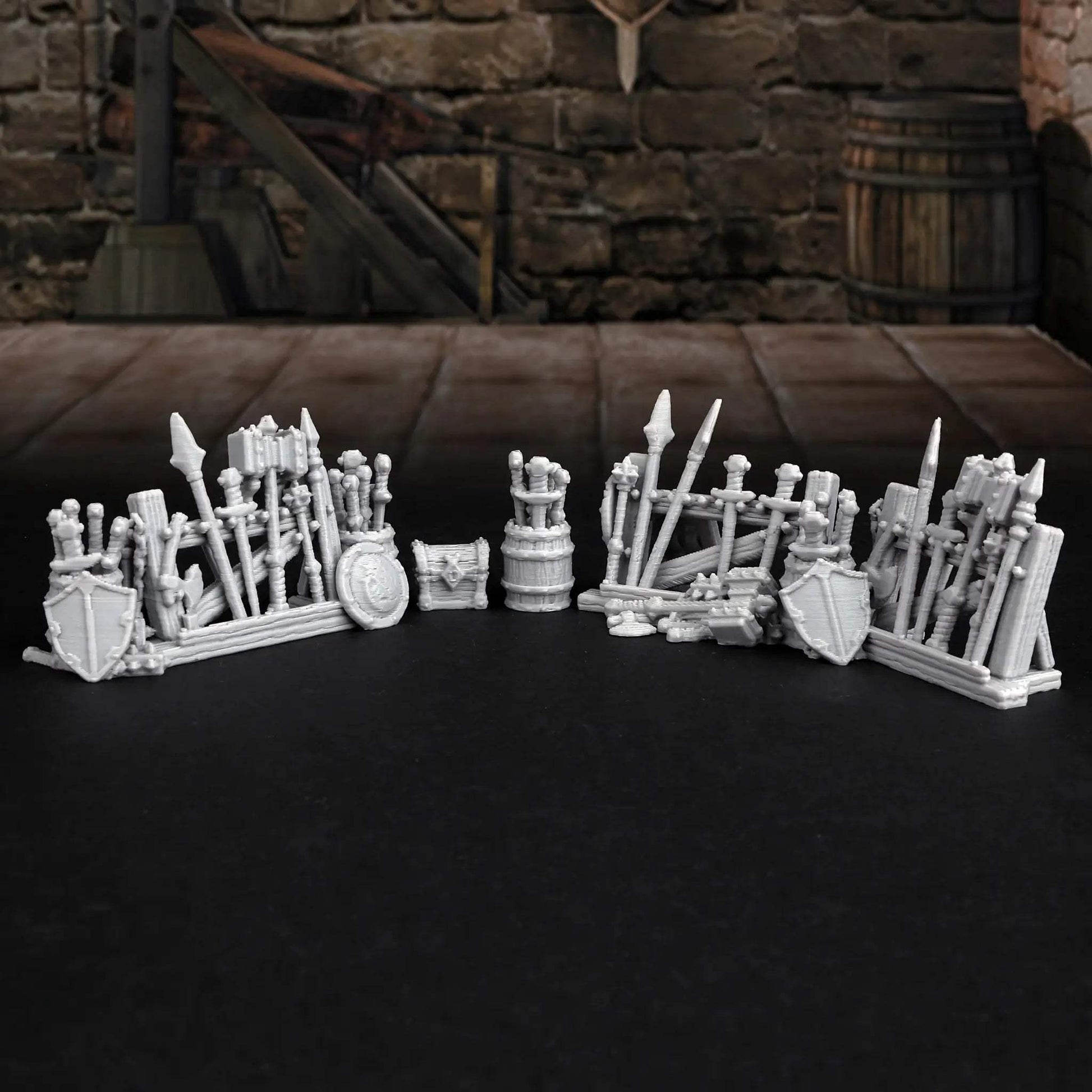  Tabletop RPG Dungeon Weaponry Rack Set Immersive Battles -  ToylandEU™