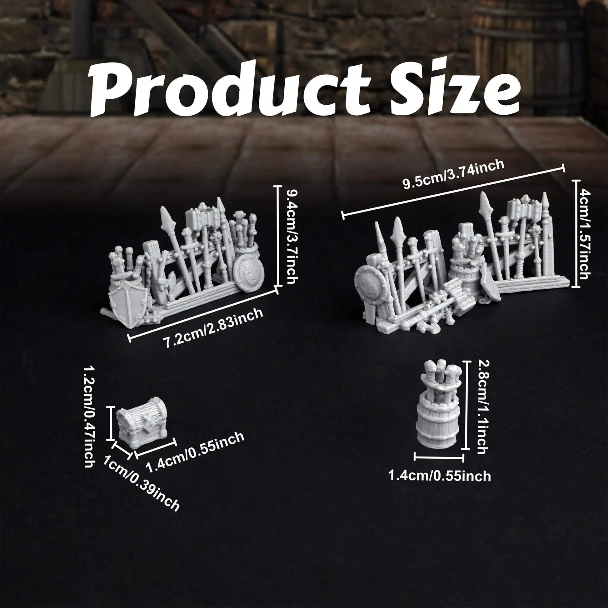  Tabletop RPG Dungeon Weaponry Rack Set Immersive Battles -  ToylandEU™