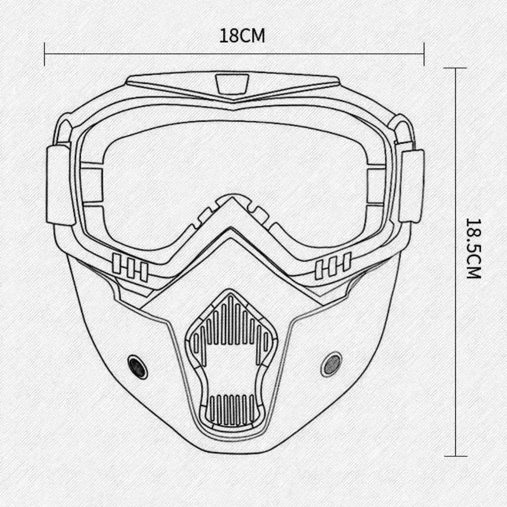 Tactical Full Face Goggles For Nerf Wars Eye Protection - ToylandEU