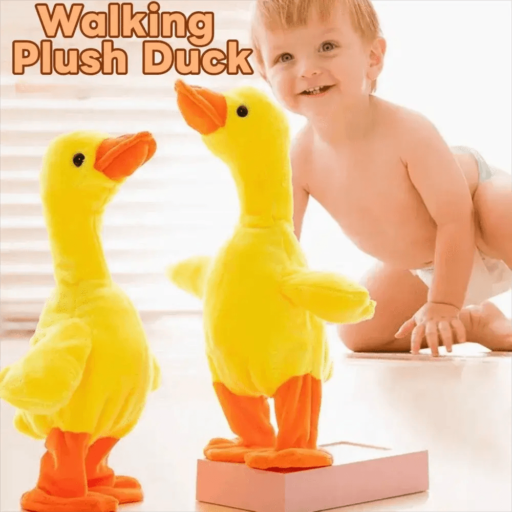 Talking Duck Plush Toy With Music Electric Walking - ToylandEU
