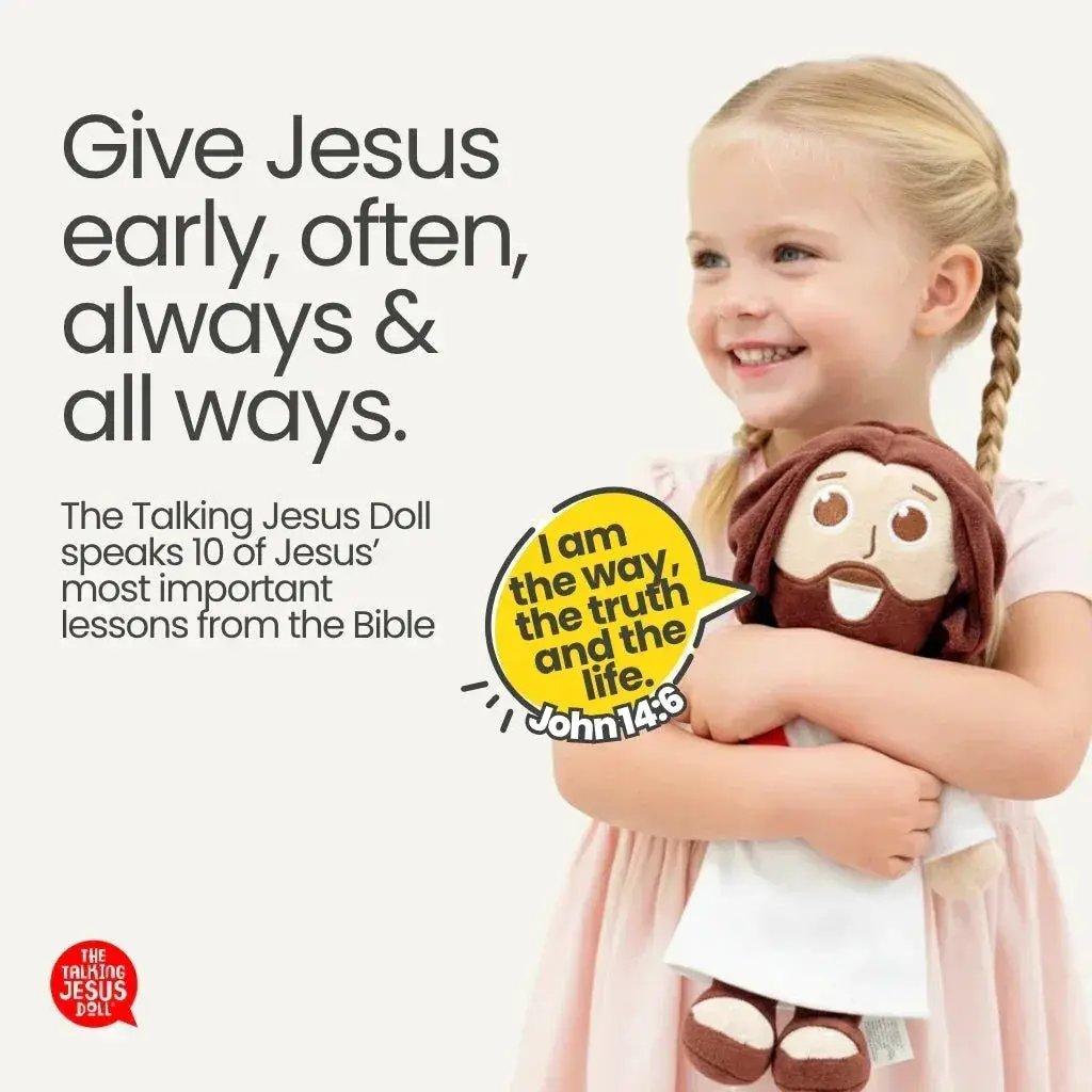  Talking Jesus Doll Plush Teaches 10 Bible Lessons -  ToylandEU™