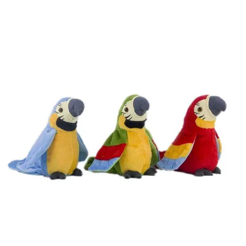 Talking Macaw Parrot Plush Toy With Voice Recording - ToylandEU