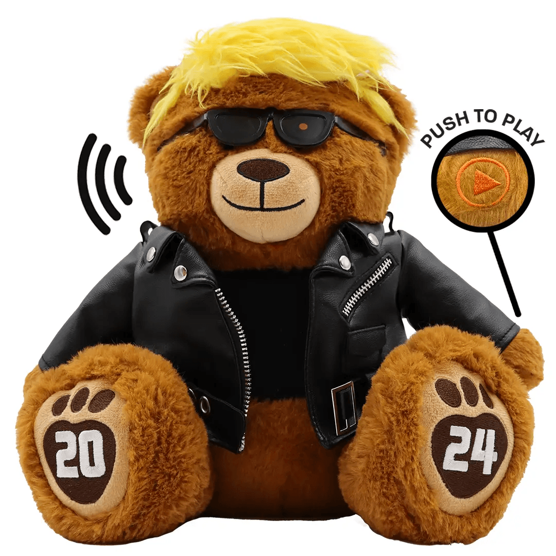  Talking Trumpinator Teddy Bear Limited 10 Phrases -  ToylandEU™