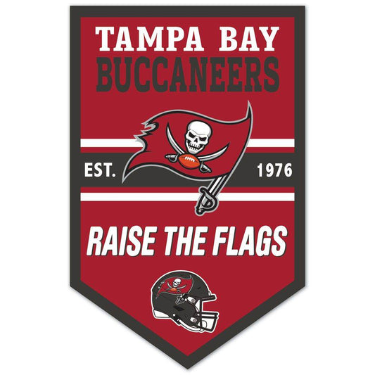 Tampa Bay Buccaneers 11x17 Wood Chevron Sign Wall Decor - ToylandEU