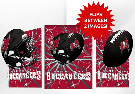 Tampa Bay Buccaneers 3D Art Print 12x16 Lightning Flip - ToylandEU