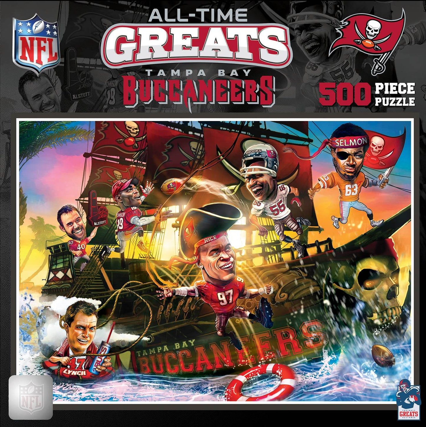 Tampa Bay Buccaneers 500 Piece NFL All Time Greats Puzzle - ToylandEU