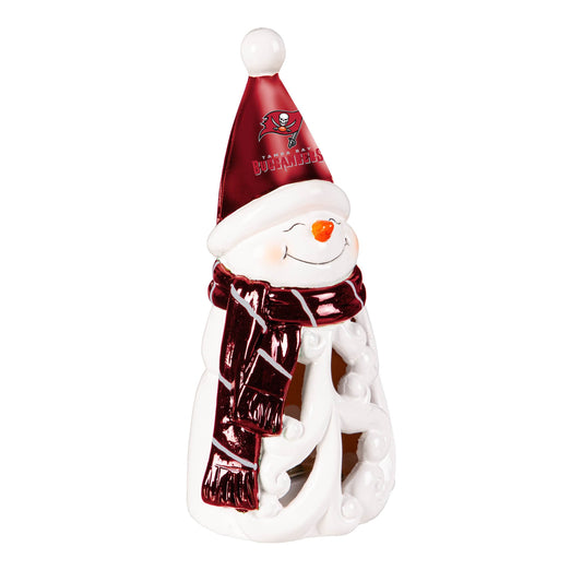 Tampa Bay Buccaneers 8 Inch LED Snowman Statue Decor - ToylandEU