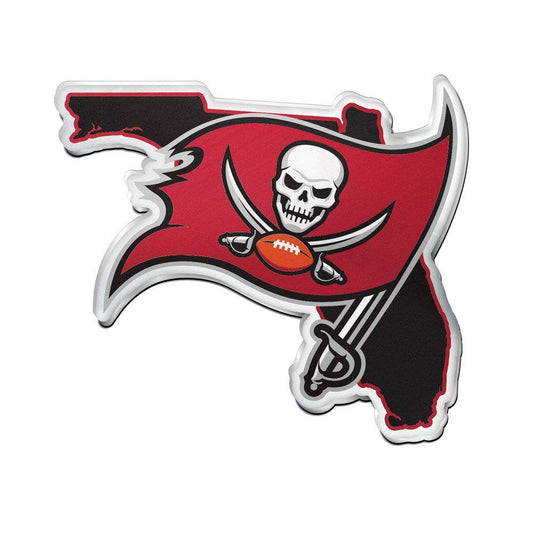 Tampa Bay Buccaneers Auto Emblem Acrylic State Shape - ToylandEU