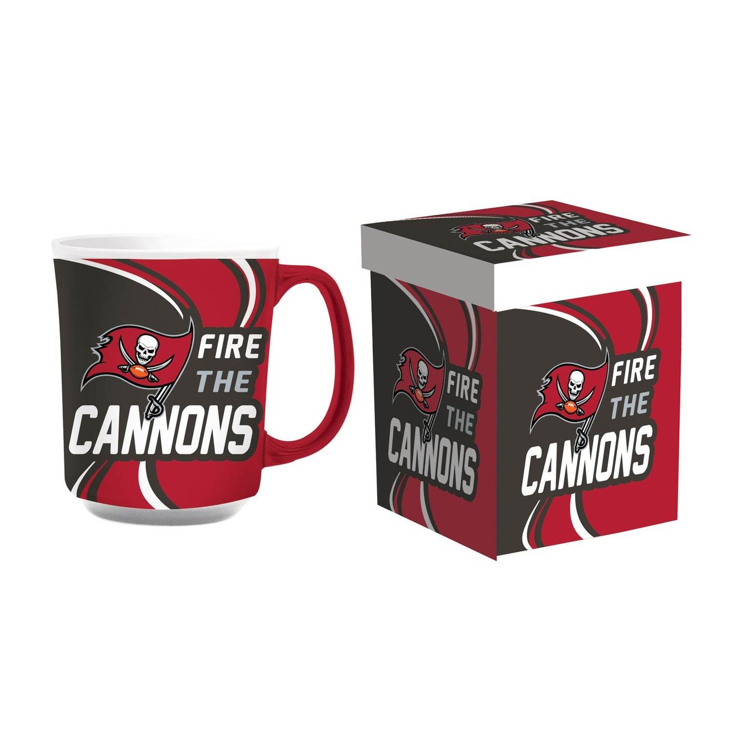 Tampa Bay Buccaneers Coffee Mug 14oz Ceramic Matching Box - ToylandEU