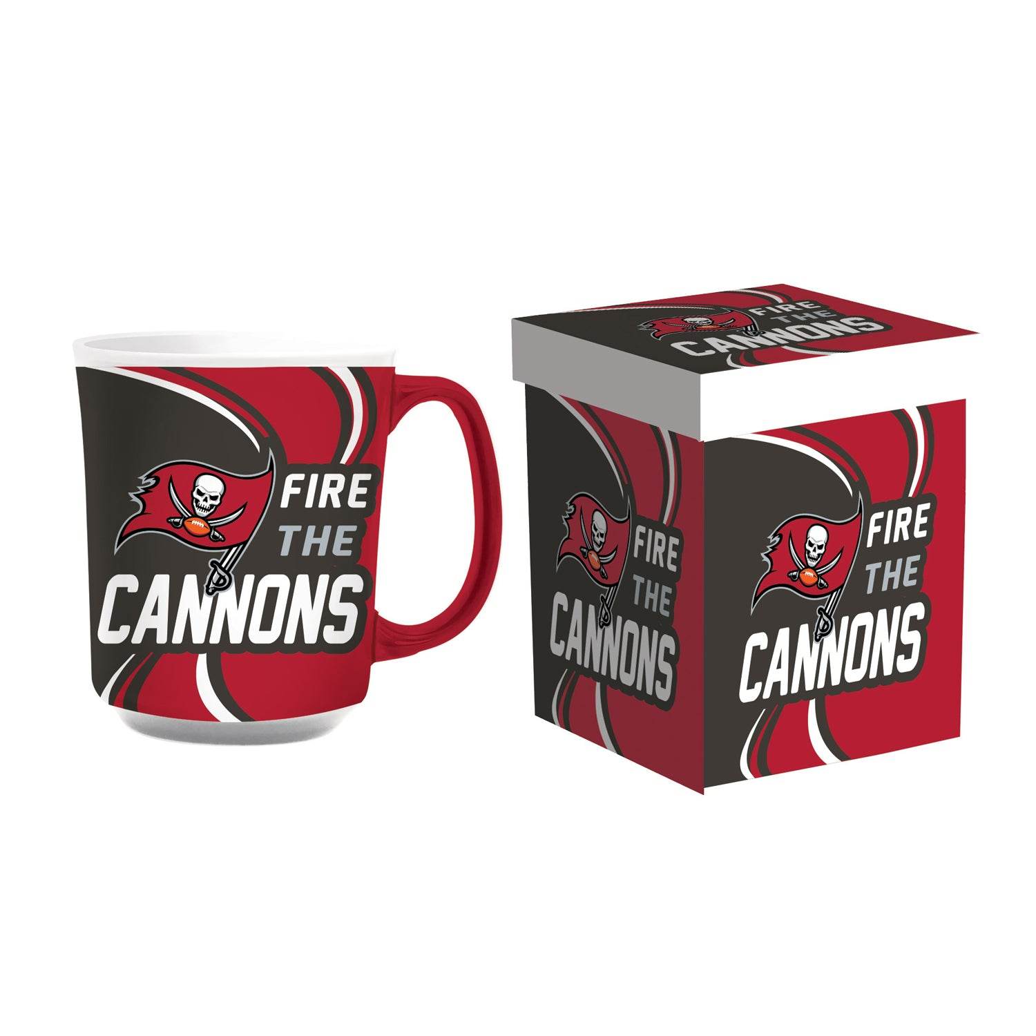 Tampa Bay Buccaneers Coffee Mug 14oz Ceramic Matching Box - ToylandEU