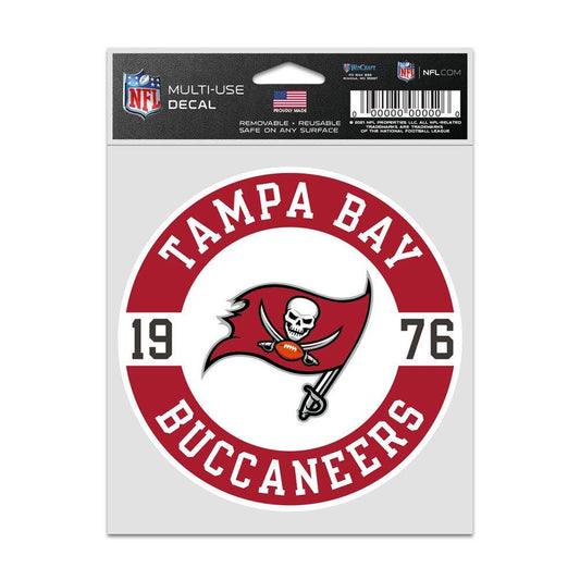 Tampa Bay Buccaneers Decal Patch Wincraft 3.75 By 5 Inches - ToylandEU