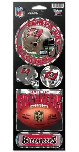  Tampa Bay Buccaneers Die Cut Decal Prismatic Style 4x12 -  ToylandEU™