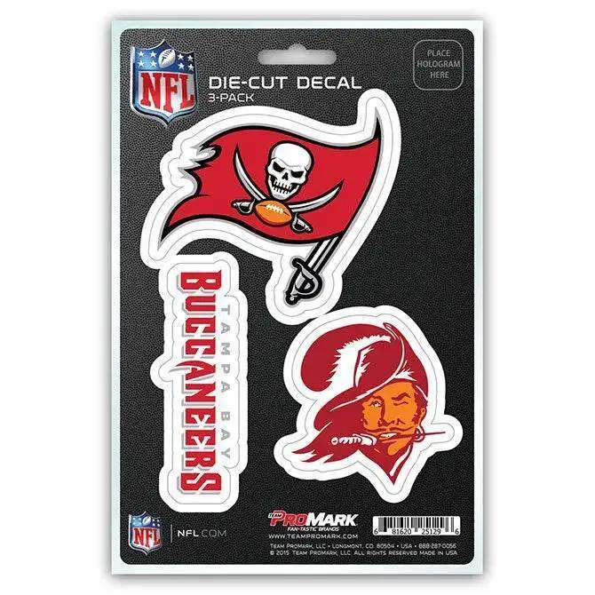  Tampa Bay Buccaneers Die Cut Decals 3 Pack Premium Vinyl -  ToylandEU™