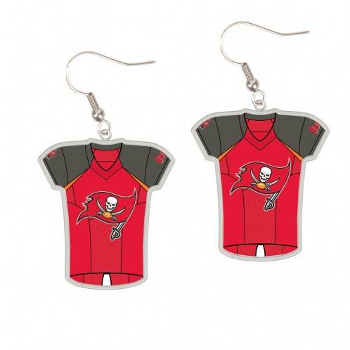 Tampa Bay Buccaneers Earrings Jersey Style Special Order - ToylandEU