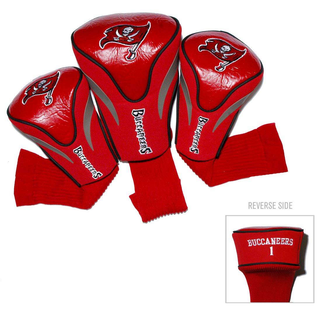 Tampa Bay Buccaneers Golf Club 3 Piece Contour Headcover Set - Special Order - ToylandEU