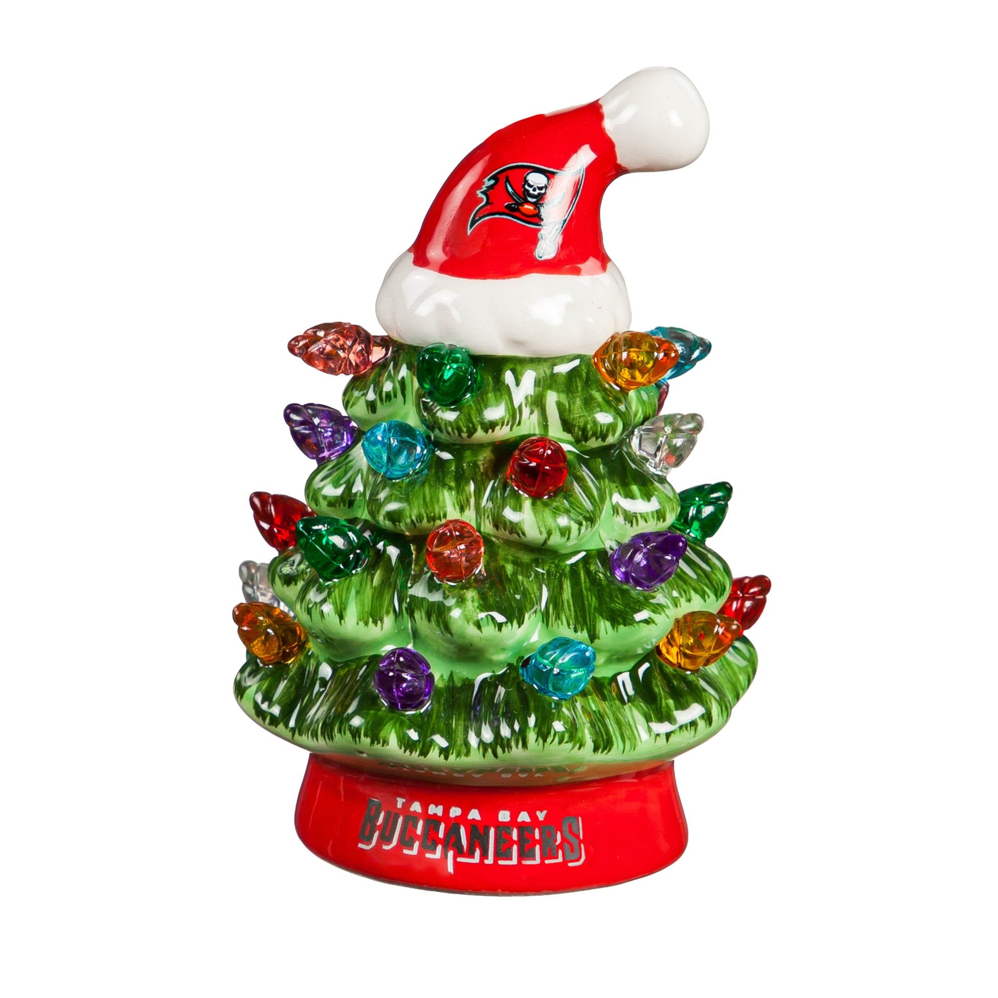 Tampa Bay Buccaneers LED Tabletop Christmas Tree 4 Inch - ToylandEU