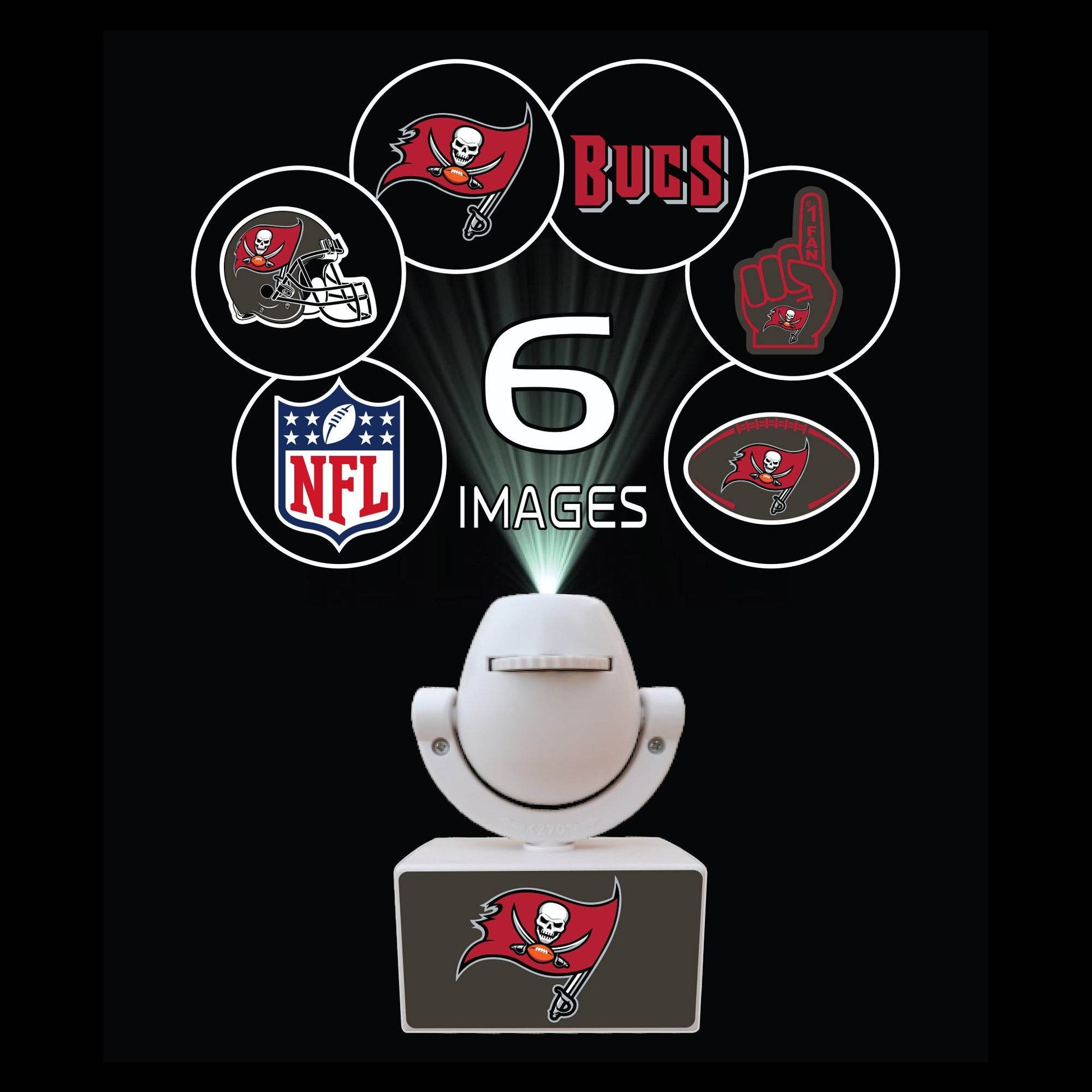 Tampa Bay Buccaneers Led Portable Spotlight Projector Mini - ToylandEU