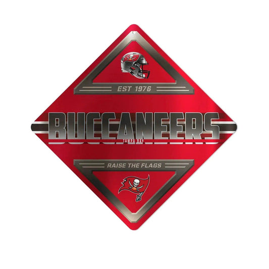  Tampa Bay Buccaneers Metal Diamond Shape Sign 12 Inch -  ToylandEU™