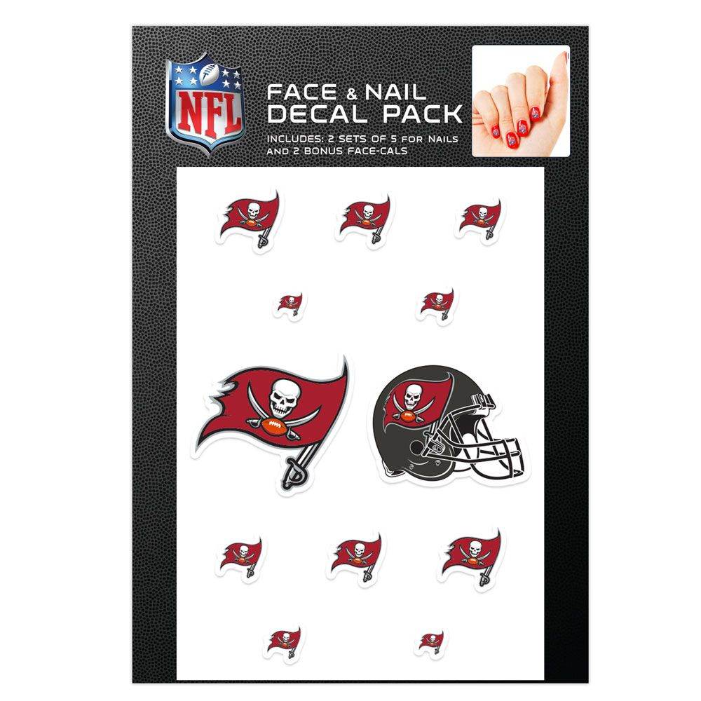 Tampa Bay Buccaneers Nail Cals And Face Cals Kit For Fans - ToylandEU