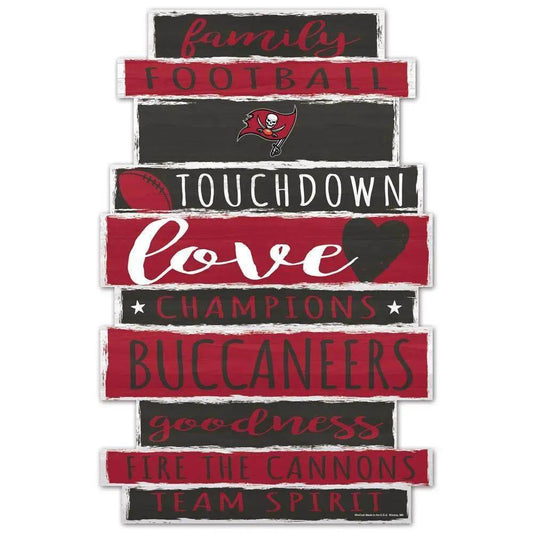  Tampa Bay Buccaneers Sign 11x17 Wood Family Word Design -  ToylandEU™