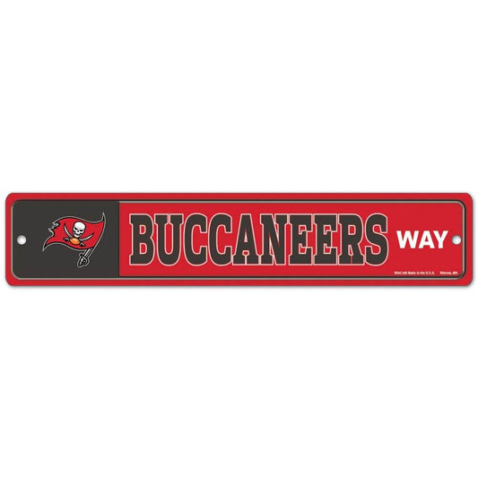 Tampa Bay Buccaneers Street Sign Plastic 3.75x19 Inches - ToylandEU