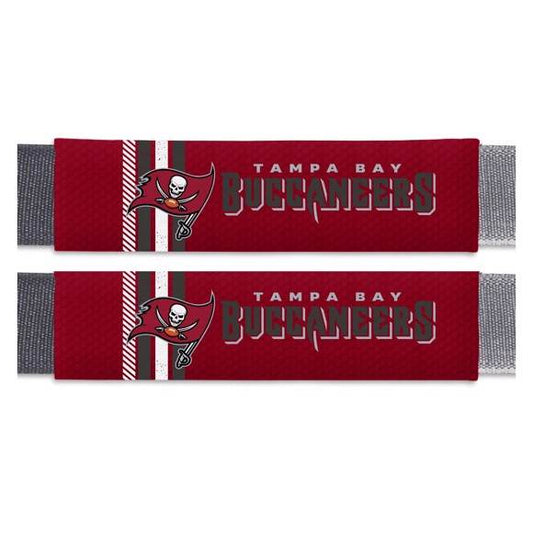 Tampa Bay Buccaneers Two Piece Seat Belt Pad Set Team Color - ToylandEU
