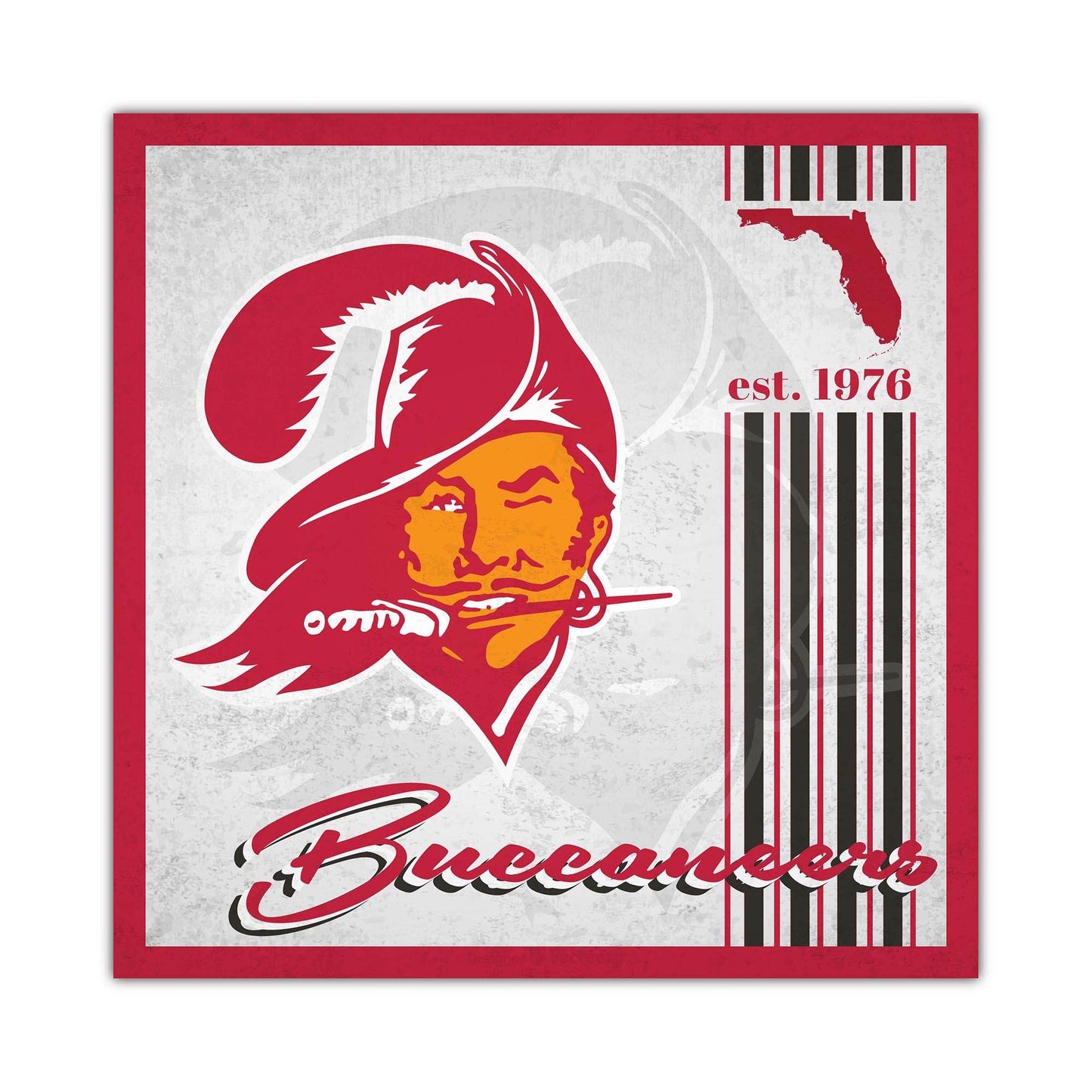 Tampa Bay Buccaneers Wood Sign 10x10 Album Design Wall Art - ToylandEU