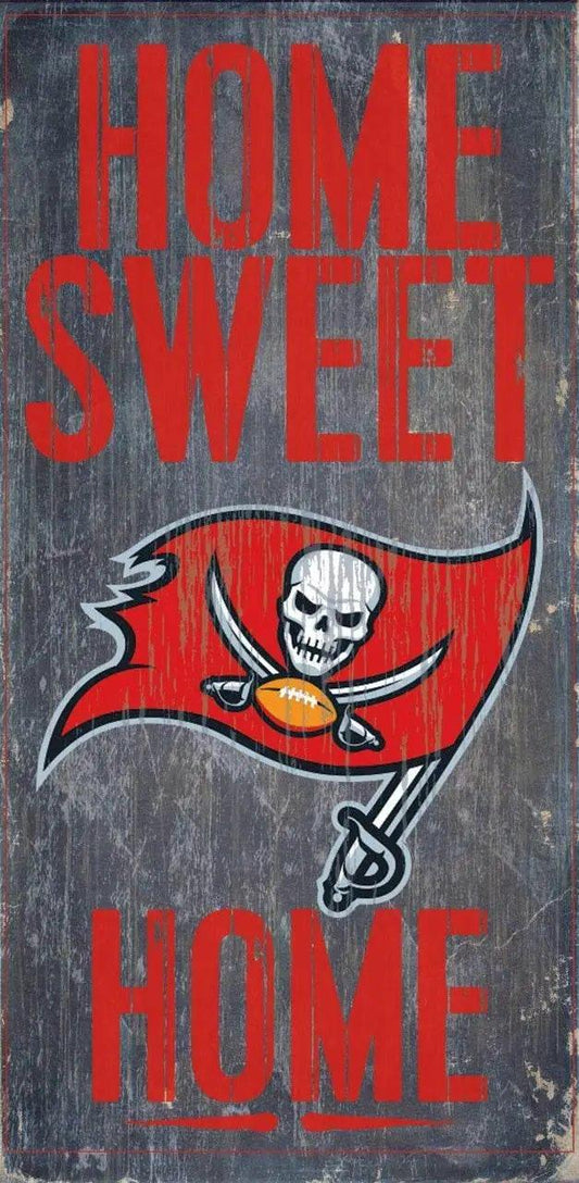  Tampa Bay Buccaneers Wood Sign Home Sweet Home 6x12 -  ToylandEU™