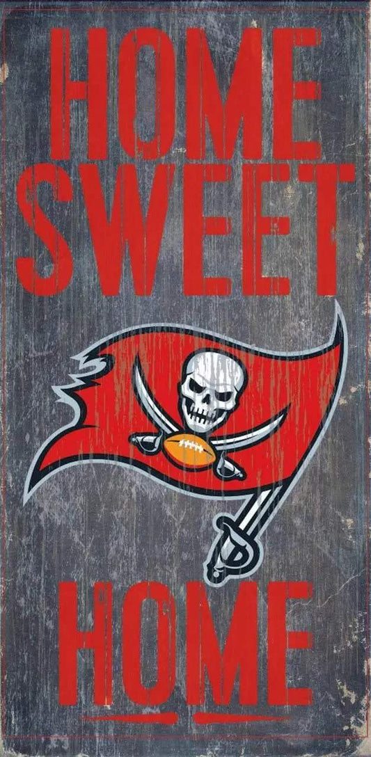  Tampa Bay Buccaneers Wood Sign Home Sweet Home 6x12 -  ToylandEU™