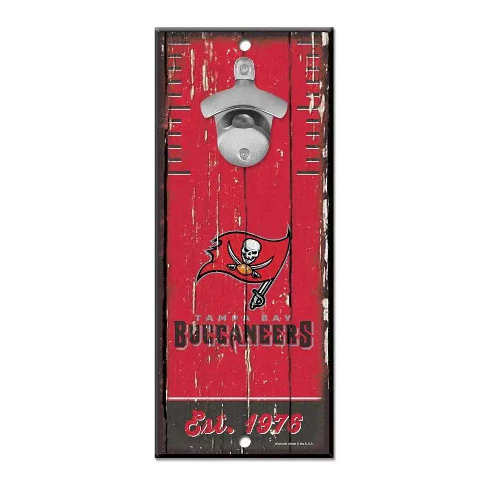  Tampa Bay Buccaneers Wood Sign With Bottle Opener 5x11 -  ToylandEU™