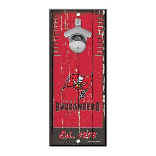  Tampa Bay Buccaneers Wood Sign With Bottle Opener 5x11 -  ToylandEU™